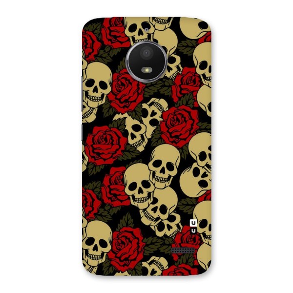 Skulled Roses Back Case for Moto E4