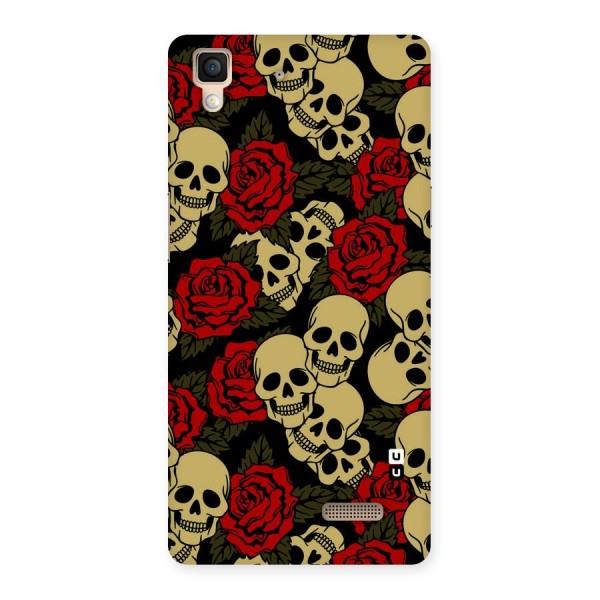 Skulled Roses Back Case for Oppo R7