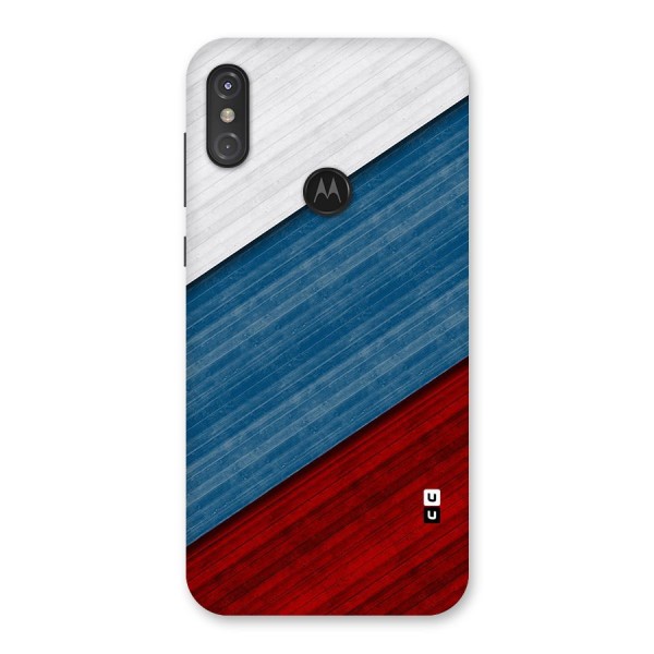 Slant Beautiful Stripe Back Case for Motorola One Power