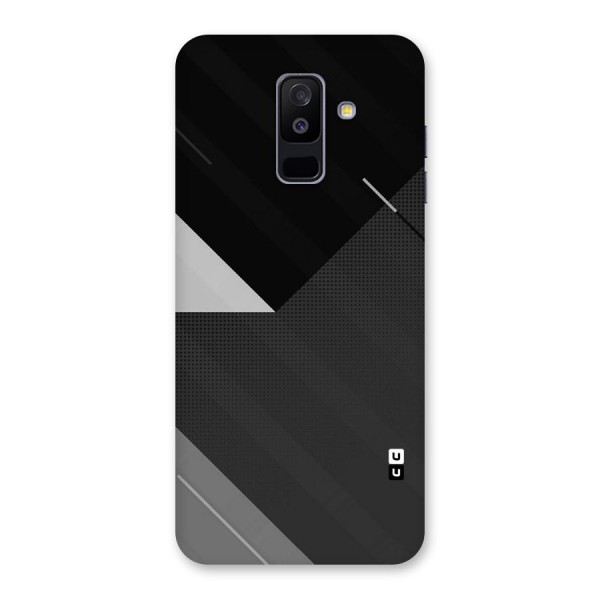 Slant Grey Back Case for Galaxy A6 Plus