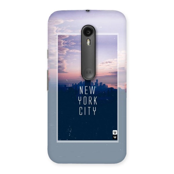 Sleepless City Back Case for Moto G3