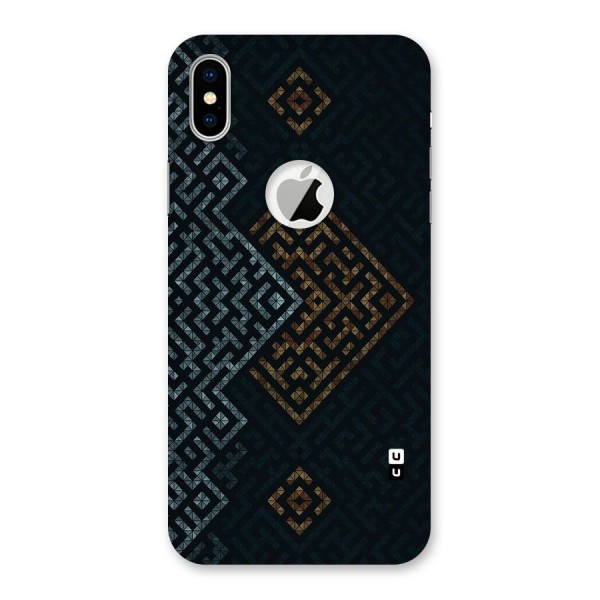 Smart Maze Back Case for iPhone XS Logo Cut