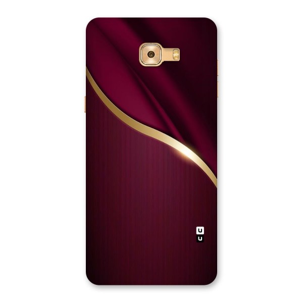 Smooth Maroon Back Case for Galaxy C9 Pro