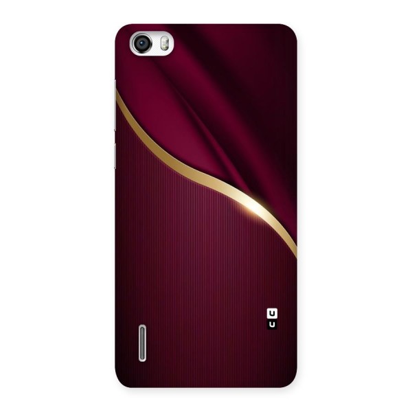 Smooth Maroon Back Case for Honor 6