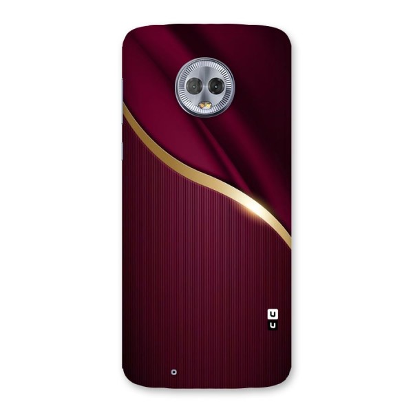 Smooth Maroon Back Case for Moto G6