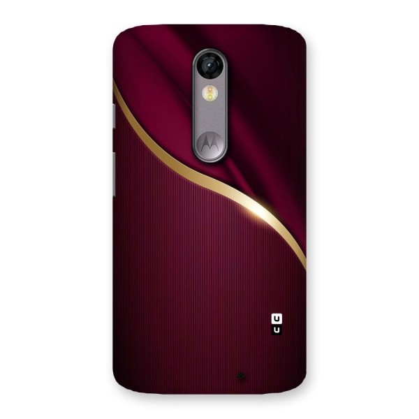 Smooth Maroon Back Case for Moto X Force