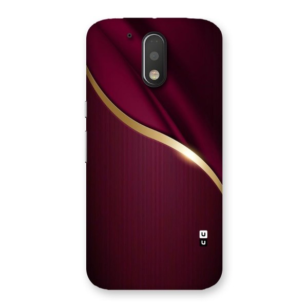 Smooth Maroon Back Case for Motorola Moto G4