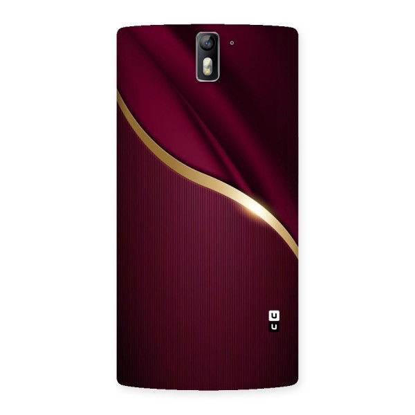 Smooth Maroon Back Case for One Plus One