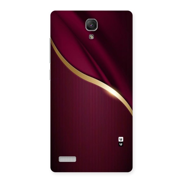 Smooth Maroon Back Case for Redmi Note