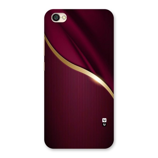 Smooth Maroon Back Case for Redmi Y1 Lite