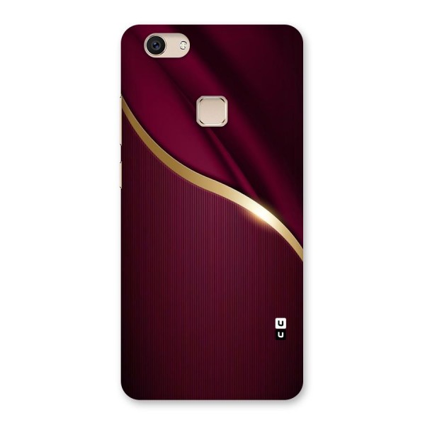 Smooth Maroon Back Case for Vivo V7