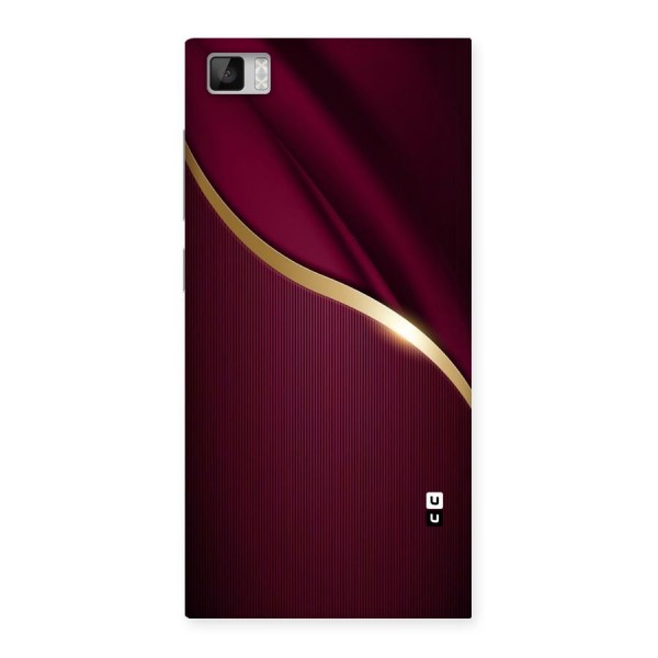 Smooth Maroon Back Case for Xiaomi Mi3