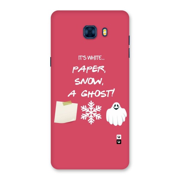 Snow Paper Back Case for Galaxy C7 Pro