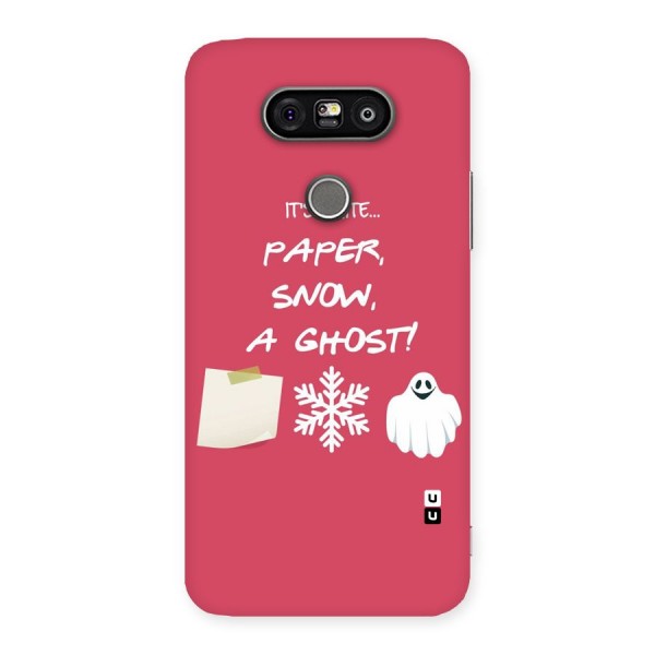 Snow Paper Back Case for LG G5