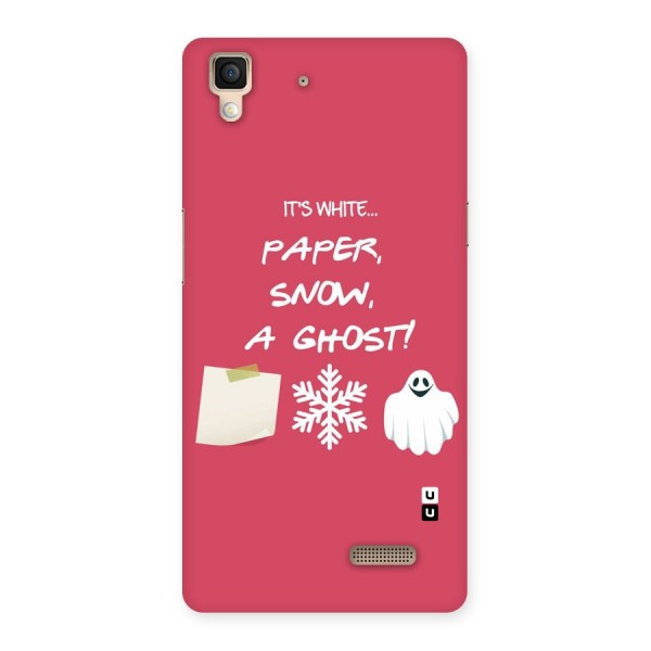 Snow Paper Back Case for Oppo R7