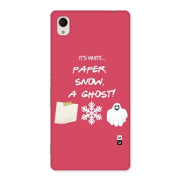 Snow Paper Back Case for Sony Xperia M4