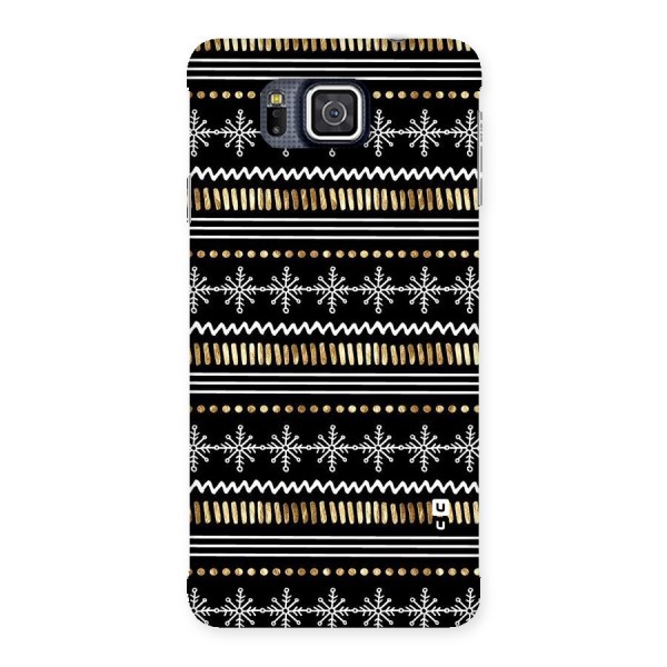 Snowflakes Gold Back Case for Galaxy Alpha