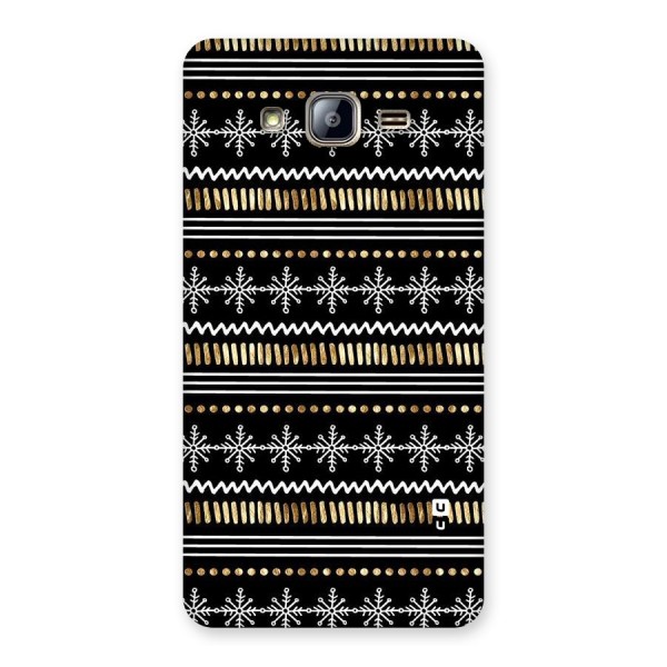 Snowflakes Gold Back Case for Galaxy On5