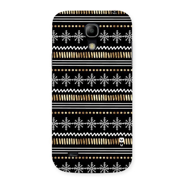 Snowflakes Gold Back Case for Galaxy S4 Mini