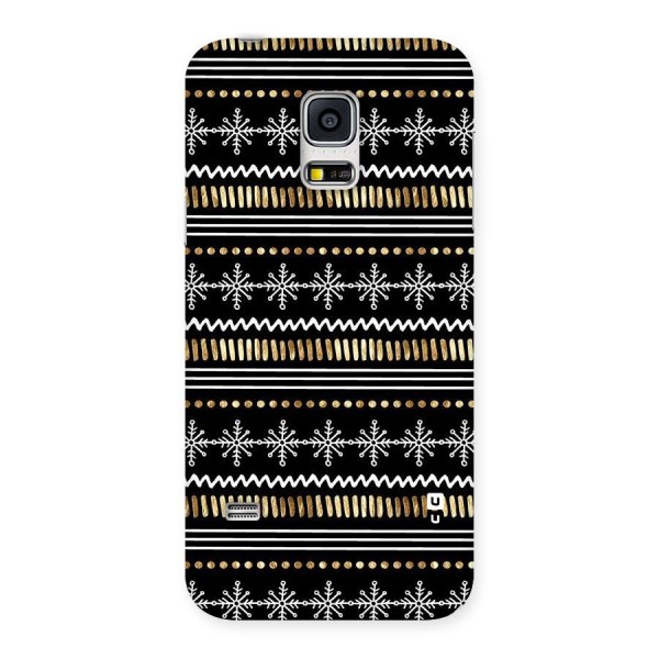 Snowflakes Gold Back Case for Galaxy S5 Mini