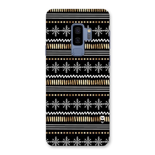 Snowflakes Gold Back Case for Galaxy S9 Plus