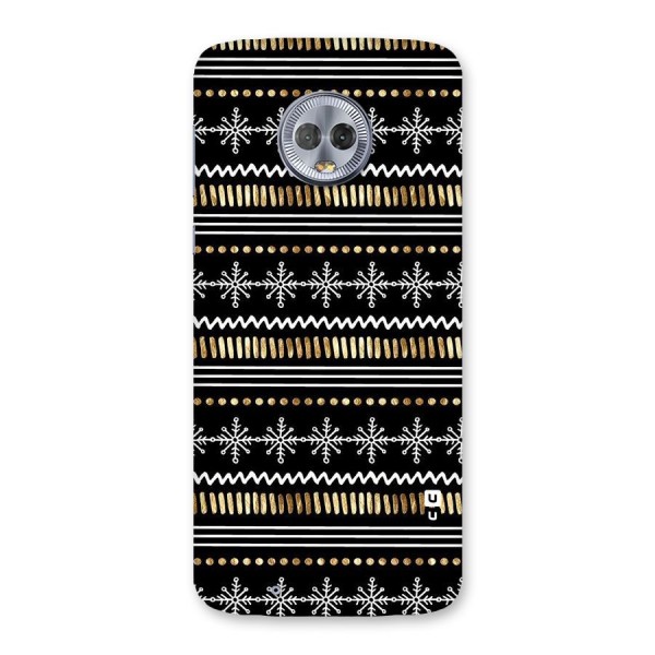 Snowflakes Gold Back Case for Moto G6