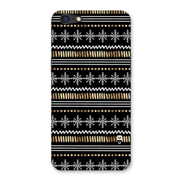 Snowflakes Gold Back Case for Oppo A71