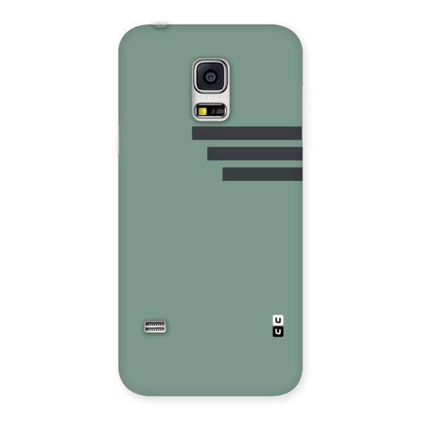 Solid Sports Stripe Back Case for Galaxy S5 Mini