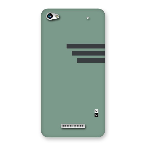 Solid Sports Stripe Back Case for Micromax Hue 2