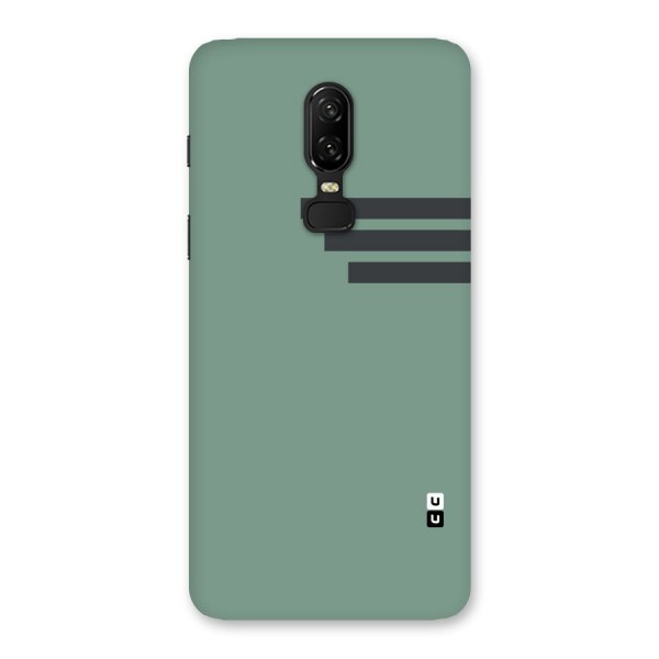 Solid Sports Stripe Back Case for OnePlus 6