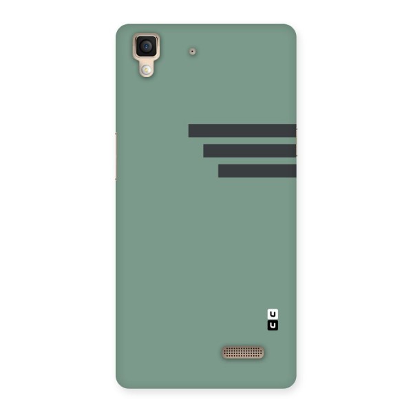 Solid Sports Stripe Back Case for Oppo R7