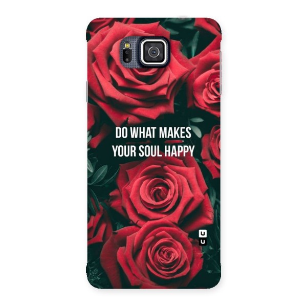 Soul Happy Back Case for Galaxy Alpha