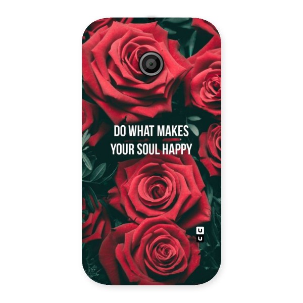 Soul Happy Back Case for Moto E