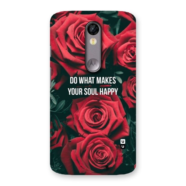 Soul Happy Back Case for Moto X Force