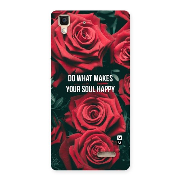 Soul Happy Back Case for Oppo R7