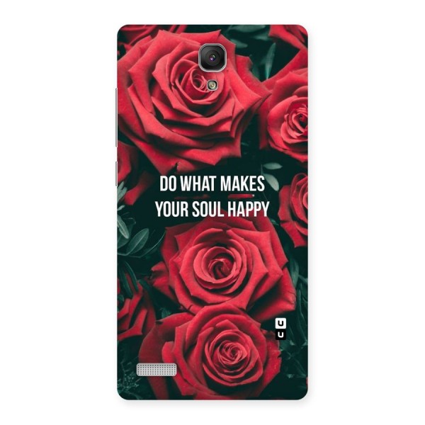 Soul Happy Back Case for Redmi Note