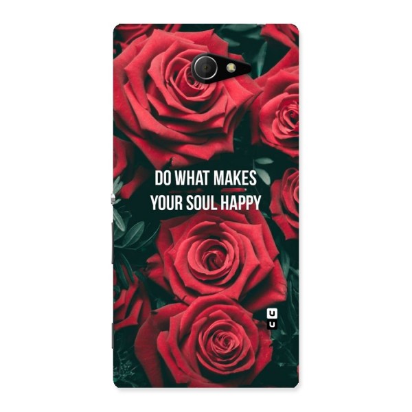 Soul Happy Back Case for Sony Xperia M2