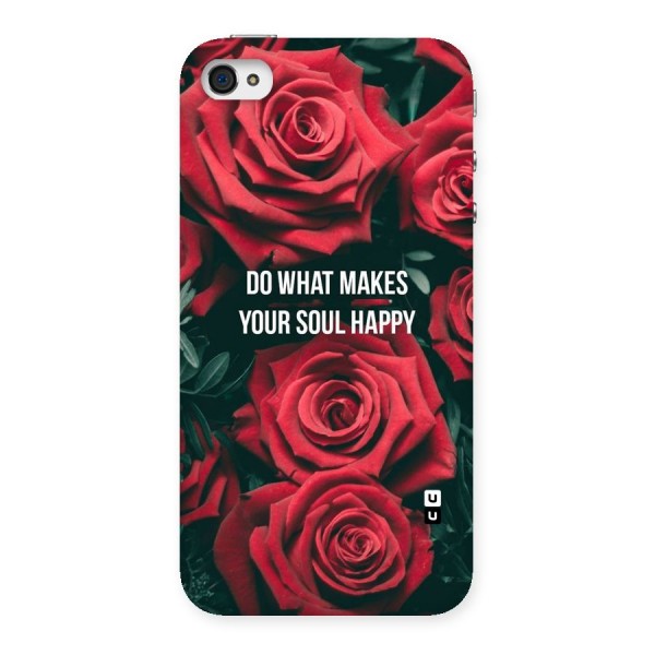 Soul Happy Back Case for iPhone 4 4s