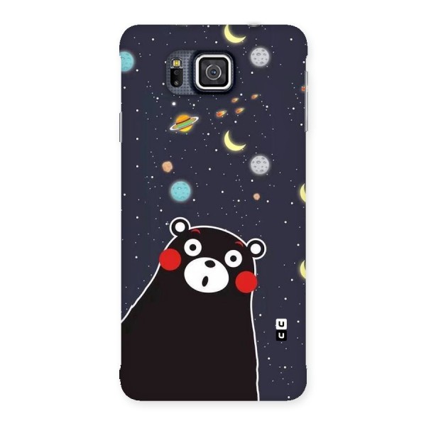 Space Bear Back Case for Galaxy Alpha