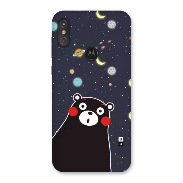 Space Bear Back Case for Motorola One Power