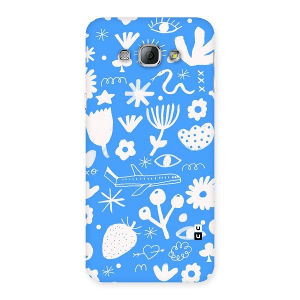 Space Blue Pattern Back Case for Galaxy A8