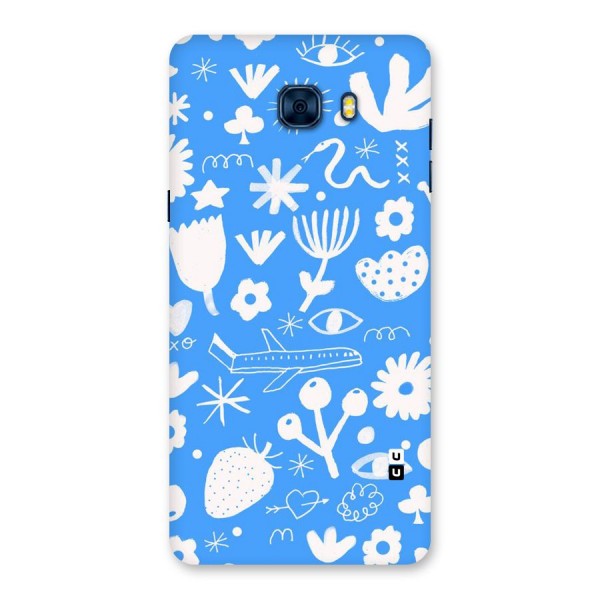 Space Blue Pattern Back Case for Galaxy C7 Pro