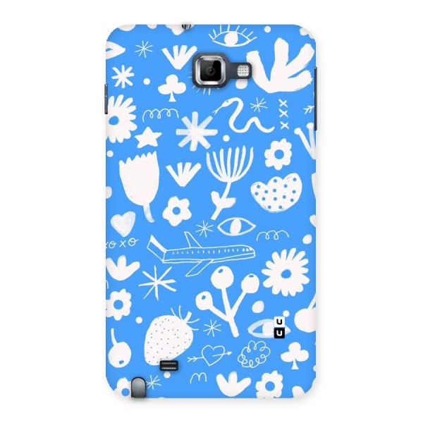 Space Blue Pattern Back Case for Galaxy Note