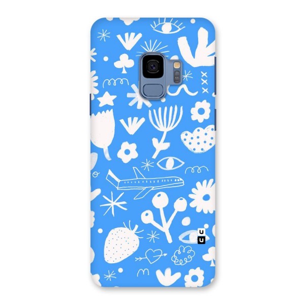 Space Blue Pattern Back Case for Galaxy S9