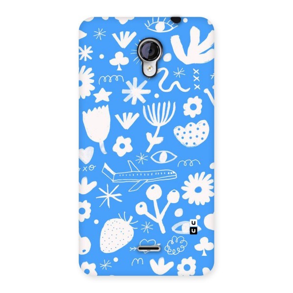 Space Blue Pattern Back Case for Micromax Unite 2 A106