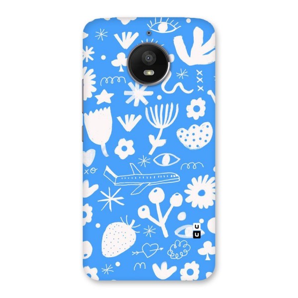 Space Blue Pattern Back Case for Moto E4 Plus