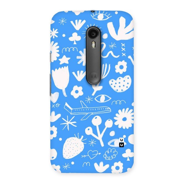 Space Blue Pattern Back Case for Moto G3