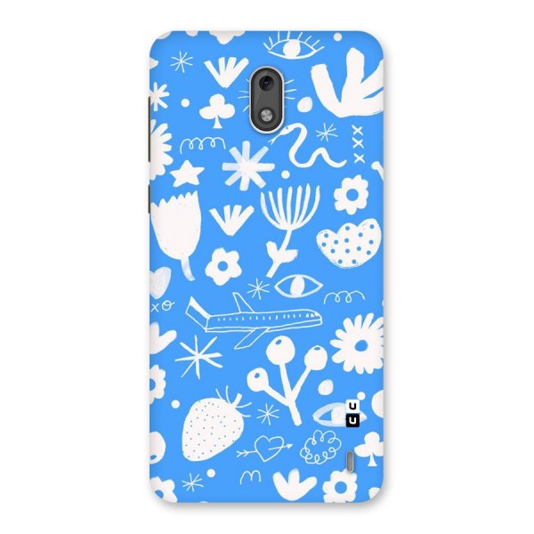 Space Blue Pattern Back Case for Nokia 2