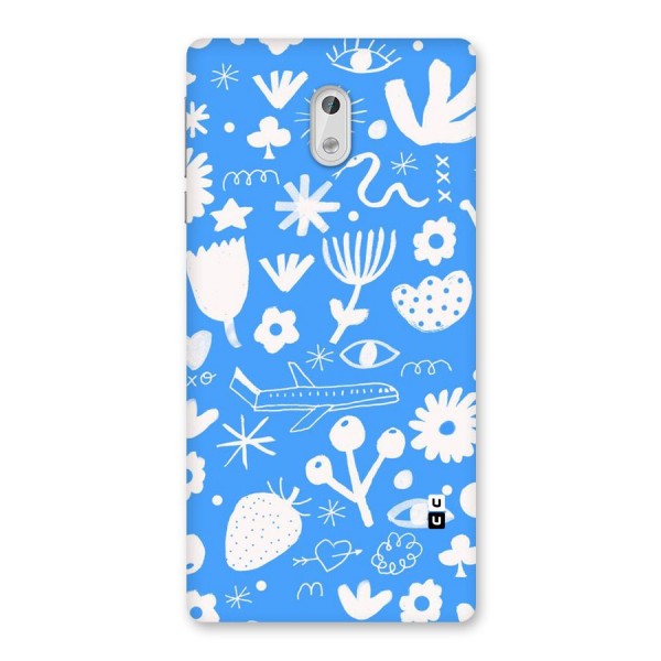 Space Blue Pattern Back Case for Nokia 3