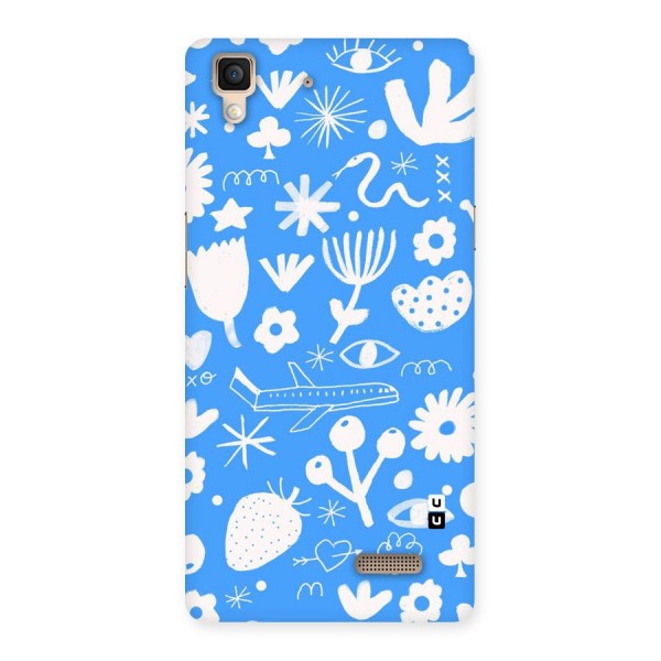 Space Blue Pattern Back Case for Oppo R7